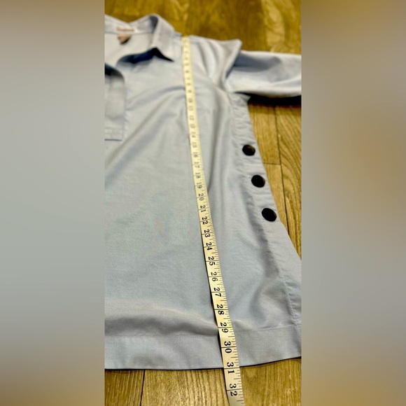 ✨ No-Iron Oxford Button-Detail Cotton Tunic – Size 2 ✨ - Picture 13 of 15